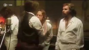 Bee Gees - Stayin' Alive parody. Sound recording in studio