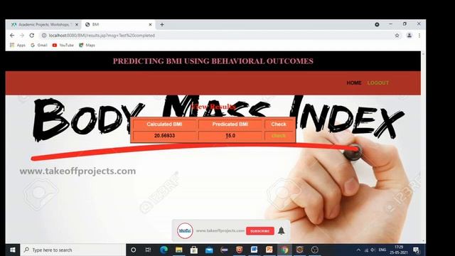 Predicting BMI using Behavioral Outcomes | Java Web Application Projects | Java Projects