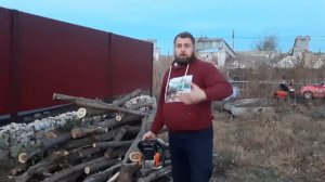 БЮДЖЕТНАЯ БЕНЗОПИЛА CARVER PROMO PSG-45-15, ОБЗОР.ЗАГОТОВКА ДРОВ С ЕЁ ПОМОЩЬЮ