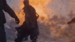 Дейнерис спасает Джона Сноу от  белых   ходоков! На своих драконах111