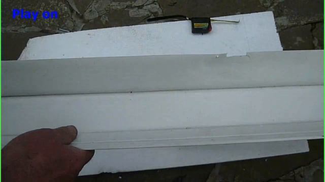 Как сделать бесплатный водосточный желоб  за полчаса