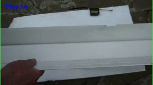 Как сделать бесплатный водосточный желоб за полчаса