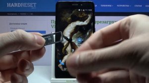 Установка SIM-карты и SD-карты памяти в VERNEE M5