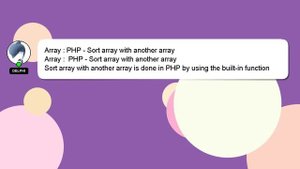 Array : PHP - Sort array with another array