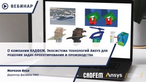 О компании "КАДФЕМ Си-Ай-Эс". Экосистема Ansys для решения задач проектирования и производства