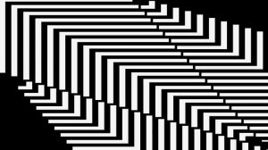 Black and White Op Art Visual Background Video