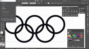 illustrator olympic rings tutorial | How to easily make olympic rings in illustrator.