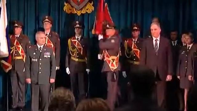 Вручение знамени Управлению