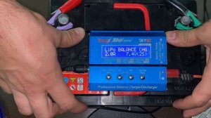 Аккумулятор Extra Start 62а тест, разряд, заряд, Экстрастарт. SkyRC iMax B6 Mini