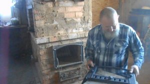 Про то как вставить стекло в печную дверцу.