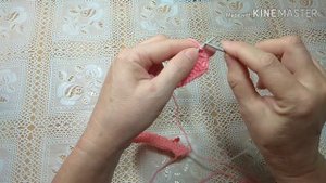 Ажурная кокетка спицами без расчетов.