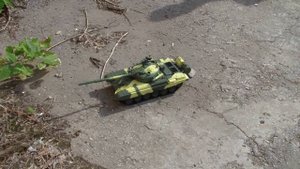 Танк Т-72 от Деагостини в действии
