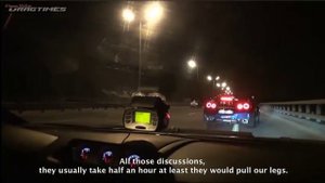 Street Racing in Traffic Nissan GTR alpha 12 vs lambo