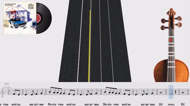 No Surprises | Violín 🎻 Play Along | TUTORIAL | TABLATURA смотреть онлайн