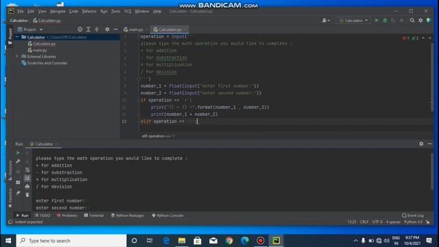 #Calculator#Part 2# How To Make Simple Calculator In Python With Easy Way In Pycharm смотреть онлайн