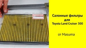 Фильтр салона Masuma MC235CL для LandCruiser 300.