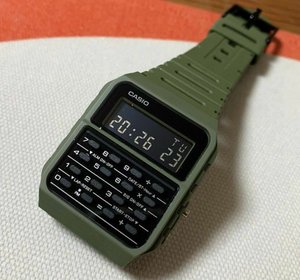 Casio CA-53WF-3B Винтажные мужские цветные Калькулятор Цифровые часы-ЯПОНИЯ-2020-год-новодел