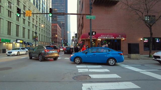 [4K] CHICAGO - Walking Tour Downtown Chicago, State Street, Illinois, USA смотреть онлайн