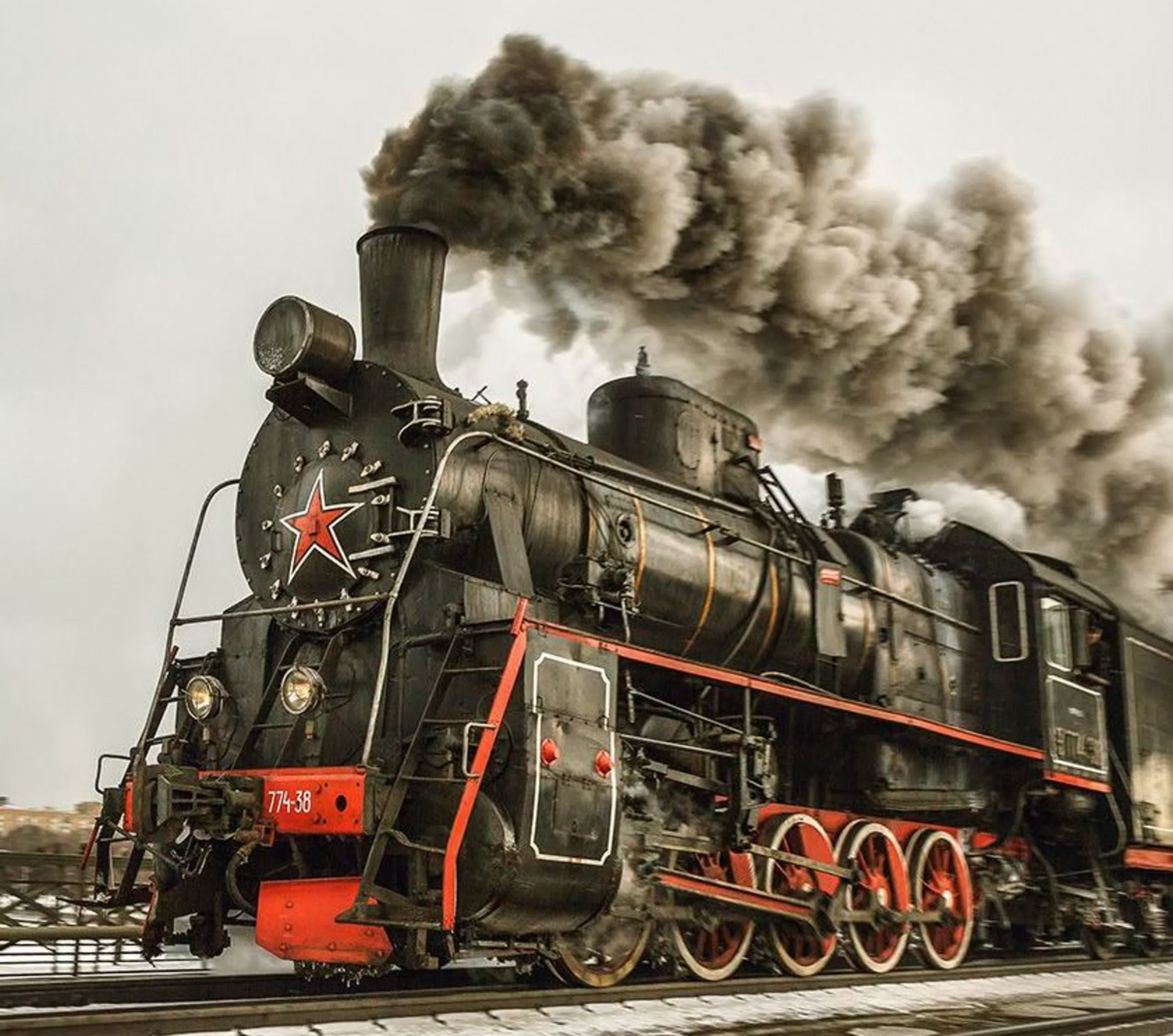 Russian steam train фото 38