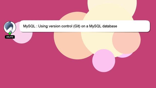 MySQL : Using version control (Git) on a MySQL database смотреть онлайн