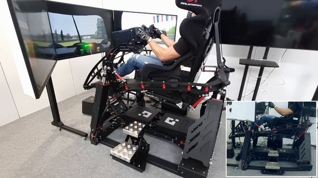 Qubic System 4DOF QS-V20 Motion Racing Simulator + Triple Screen Setup смотреть онлайн