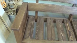 Мебель из дуба для беседки.Угловой диван под мягкие подушки.Corner sofa for the terrace