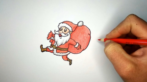 Как нарисовать Деда Мороза