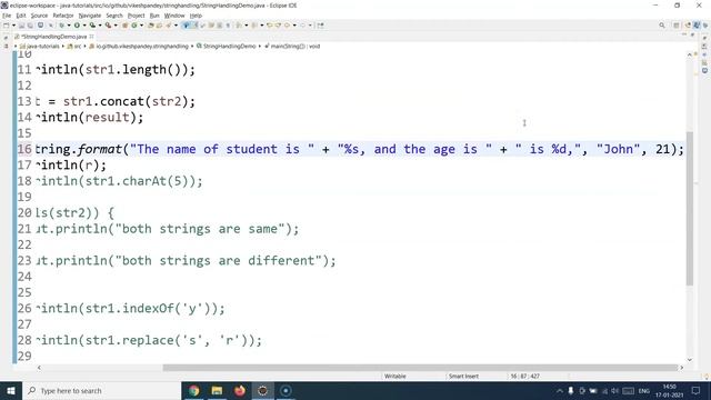 Java Tutorial For Beginners | String Handling In Java | Java String Handling Tutorial | SimpliCode
