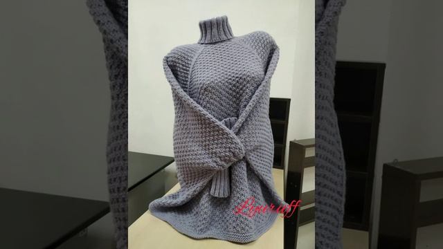 Пончо на круговых спицах. смотреть онлайн