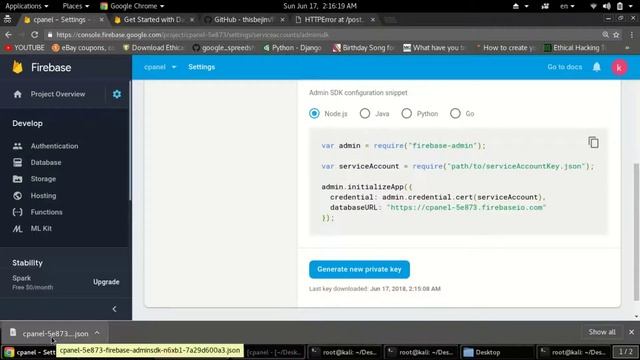 Python Django with Firebase : Database Rules allow only Authenticated Users to Read | Write access