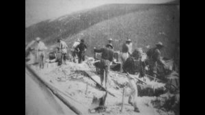 Кинохроника, Аляска, США Золотая лихорадка, (1901). Alaska United States gold rush, (1901)