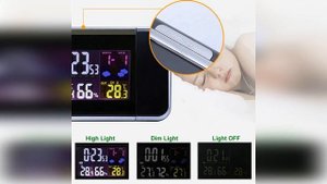 ⏰Часы с метеостанцией с проекцией времени на потолок и стену