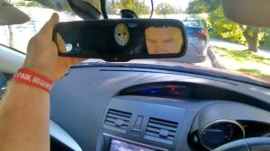 мазда аксела BL, зеркало с  автозатемнением