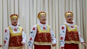 "Народный "вокальный ансамбль "Русская песня" "Посеяли девки лён"