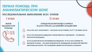 Первая помощь при анафилактическом шоке