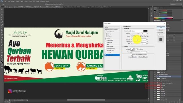 Cara Desain Banner Spanduk Qurban 1442 H di CorelDraw Photoshop (Free CDR & PSD) смотреть онлайн
