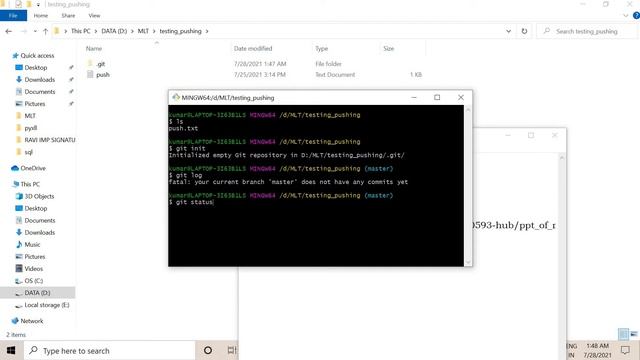 How to push and pull codes/files/folders from Github using Gitbash || Git-hub смотреть онлайн