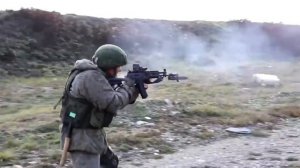 Стрельба из нового автомата АК-12 (Россия)/Shooting from the new AK-12 assault rifle (Russia)