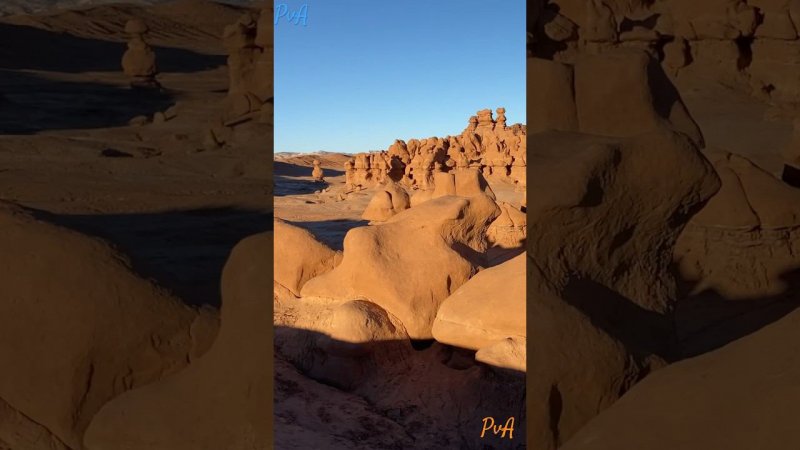 Америка Долина Гоблинов Goblin Valley State Park