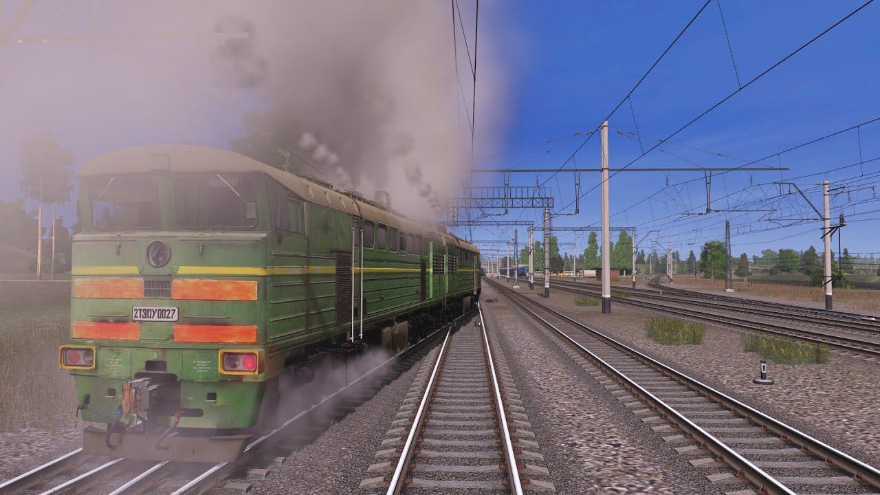 Trainz Railroad Simulator 2019 сценарий "Сплотка" смотреть онлайн