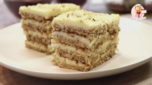 ОРЕХОВЫЙ ТОРТ С ЗАВАРНЫМ КРЕМОМ. Это для Золушки всего три орешка, а нам целый торт