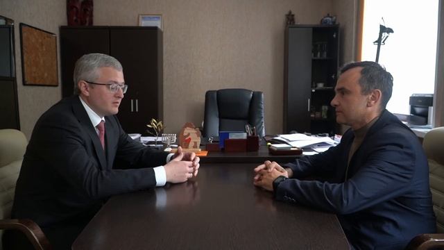 Владимир Солодов на встрече с руководителем театра