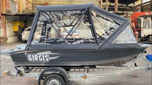 Girgis 390 с ходовым тентом. Обзор и отгрузка лодки в Краснодар