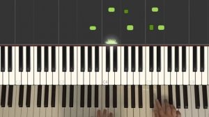 Марш, Р. Шуман (обучение на пианино, Synthesia) + Ноты + Midi