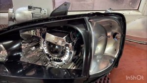 Установка мощных компактных билед линз 50 W стабильной работы в авто Daihatsu YRV 7(928)1112002