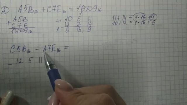 8кл Шестнадцатеричная система счисления