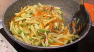 Макароны с кабачками, самая простая и вкусная еда. Ленивые ужины на каждый день.