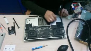 Замена батареи на MacBook pro 15" Retina 2012 года