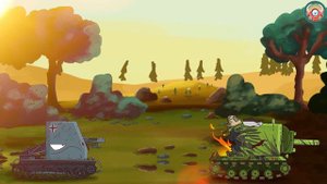 Iron attack. World of tanks cartoon. Soviet monster. Tank animation gerand.
