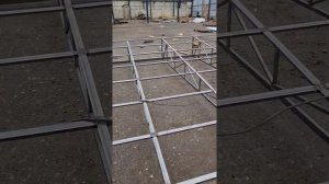 Каркас односкатного навеса